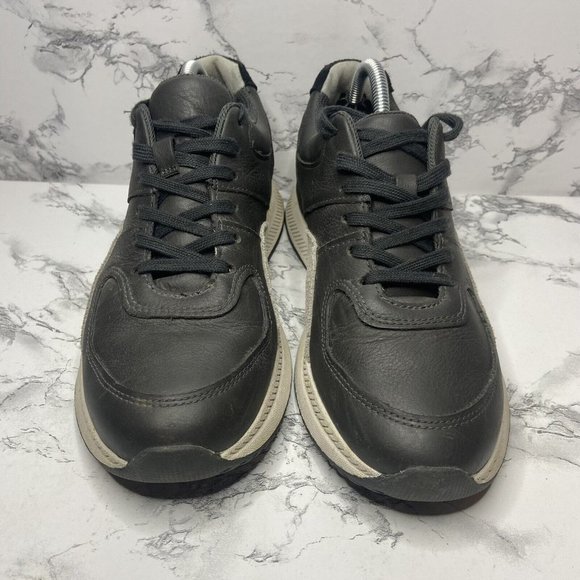 Everlane The Trainer Women 8.5 Gray Leather Casual Sneaker Everyday Shoe Lace Up - Picture 2 of 8